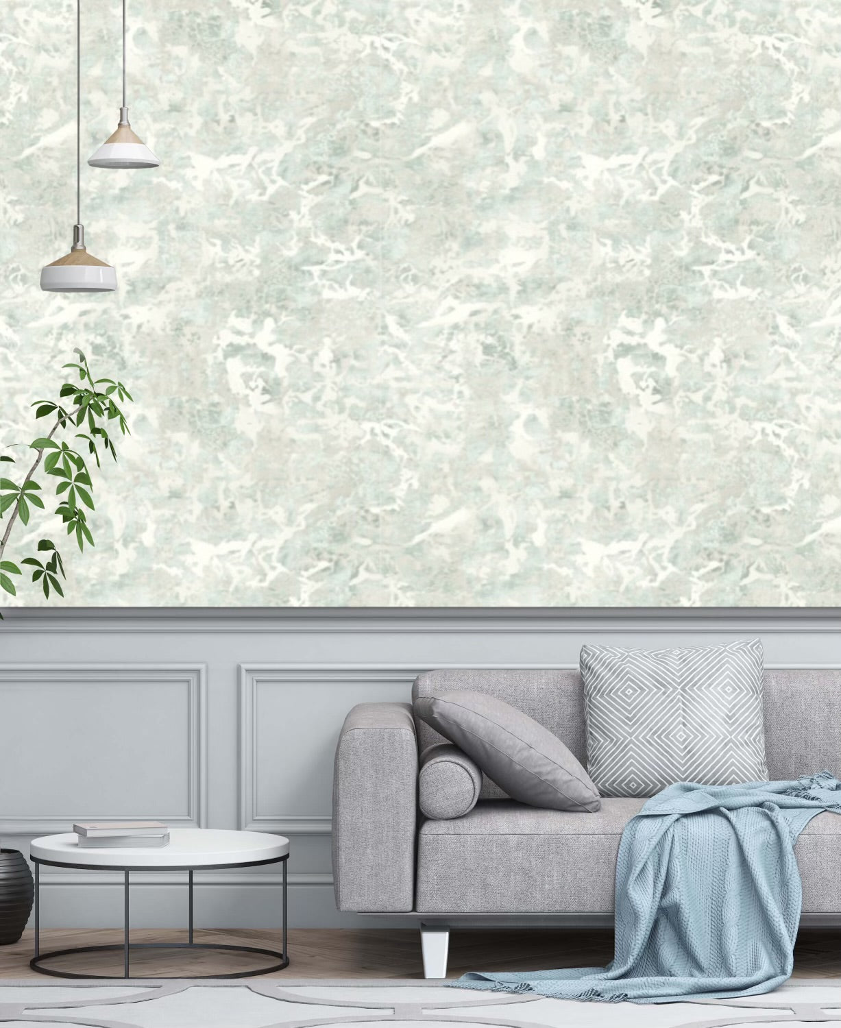 PATINA WALLPAPER: Sea Green (2 Roll Pack)