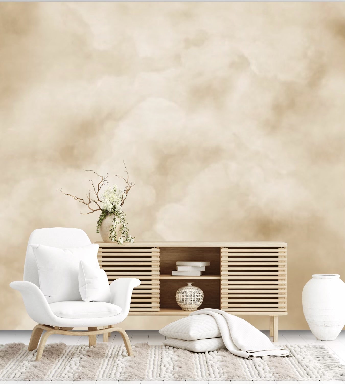 CLOUDS MURAL: Neutral