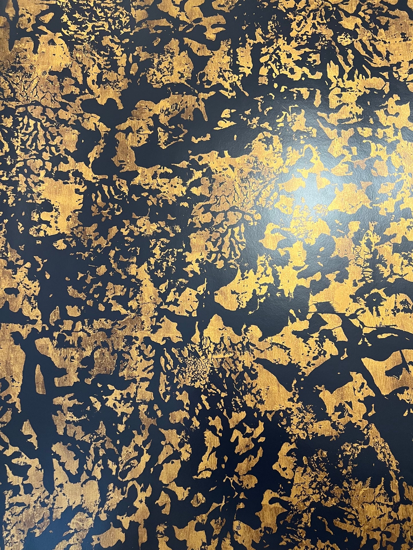PATINA METALLICS WALLPAPER: Black & Gold (2 Roll Pack)