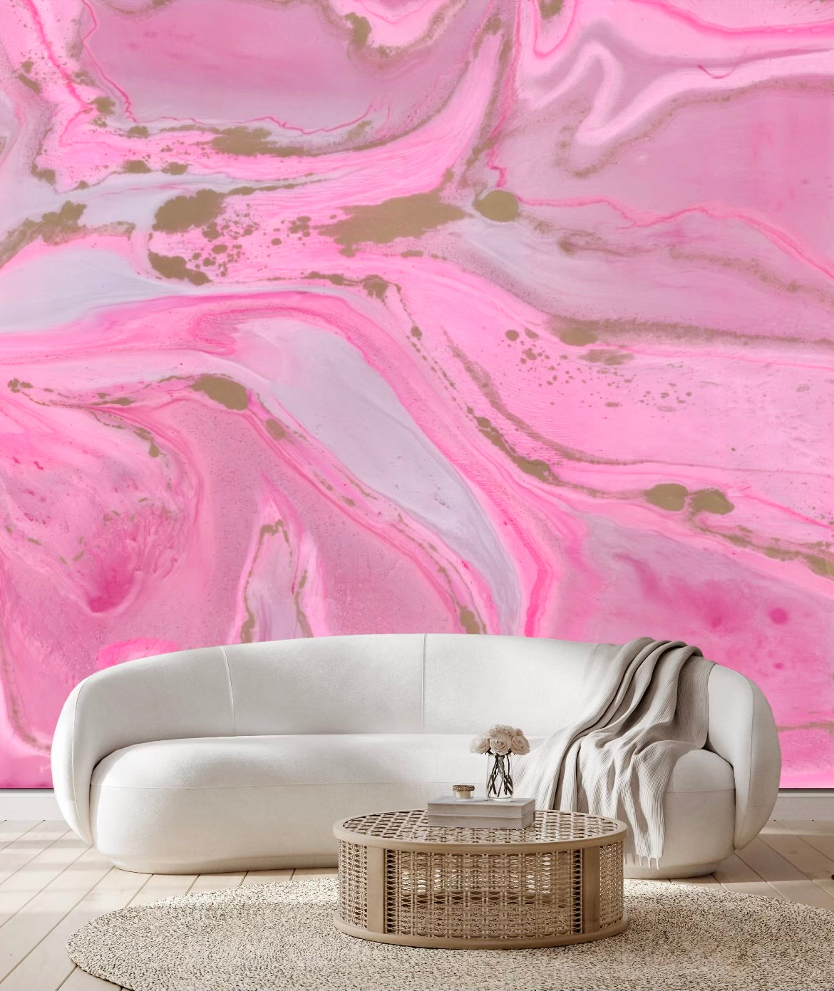 CALACATTA MURAL: Pink