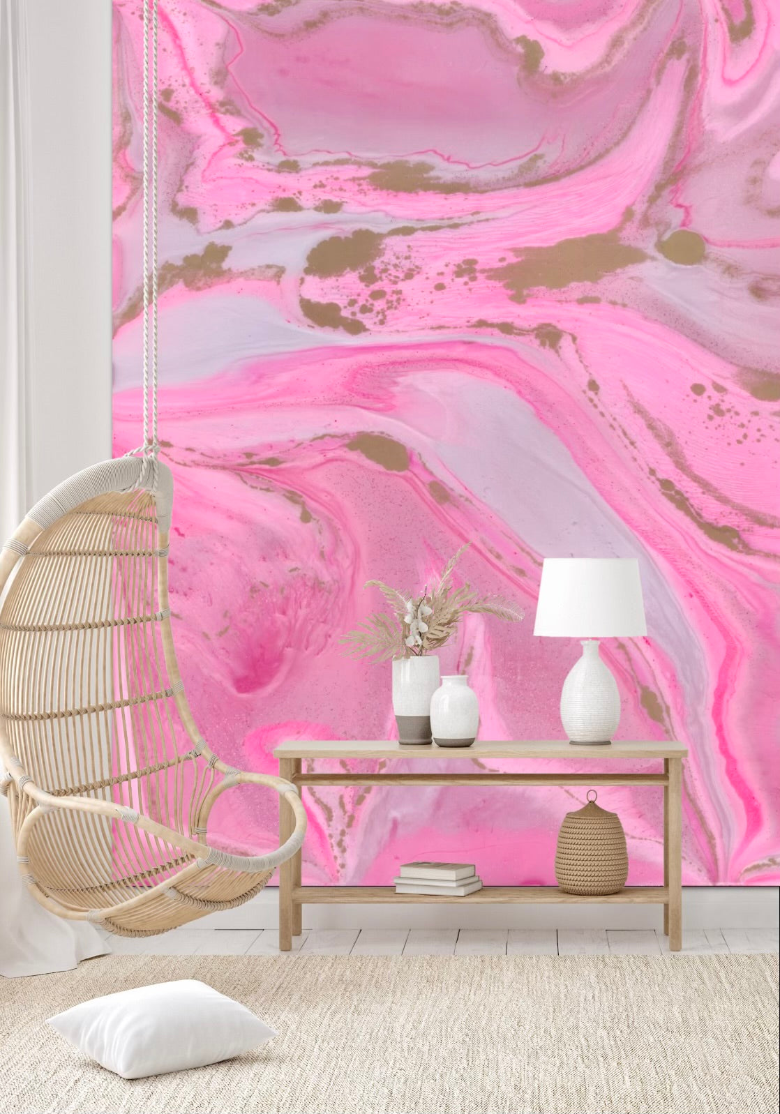 CALACATTA MURAL: Pink