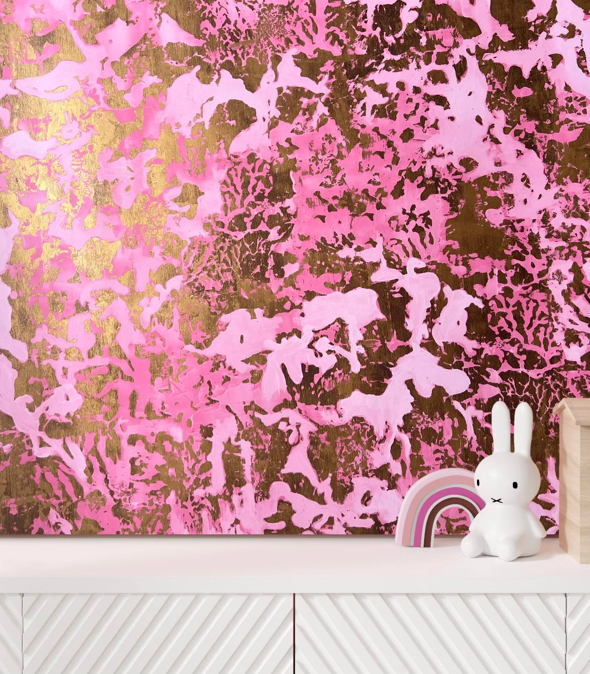 PATINA METALLICS WALLPAPER: Rose & Gold (2 Roll Pack)