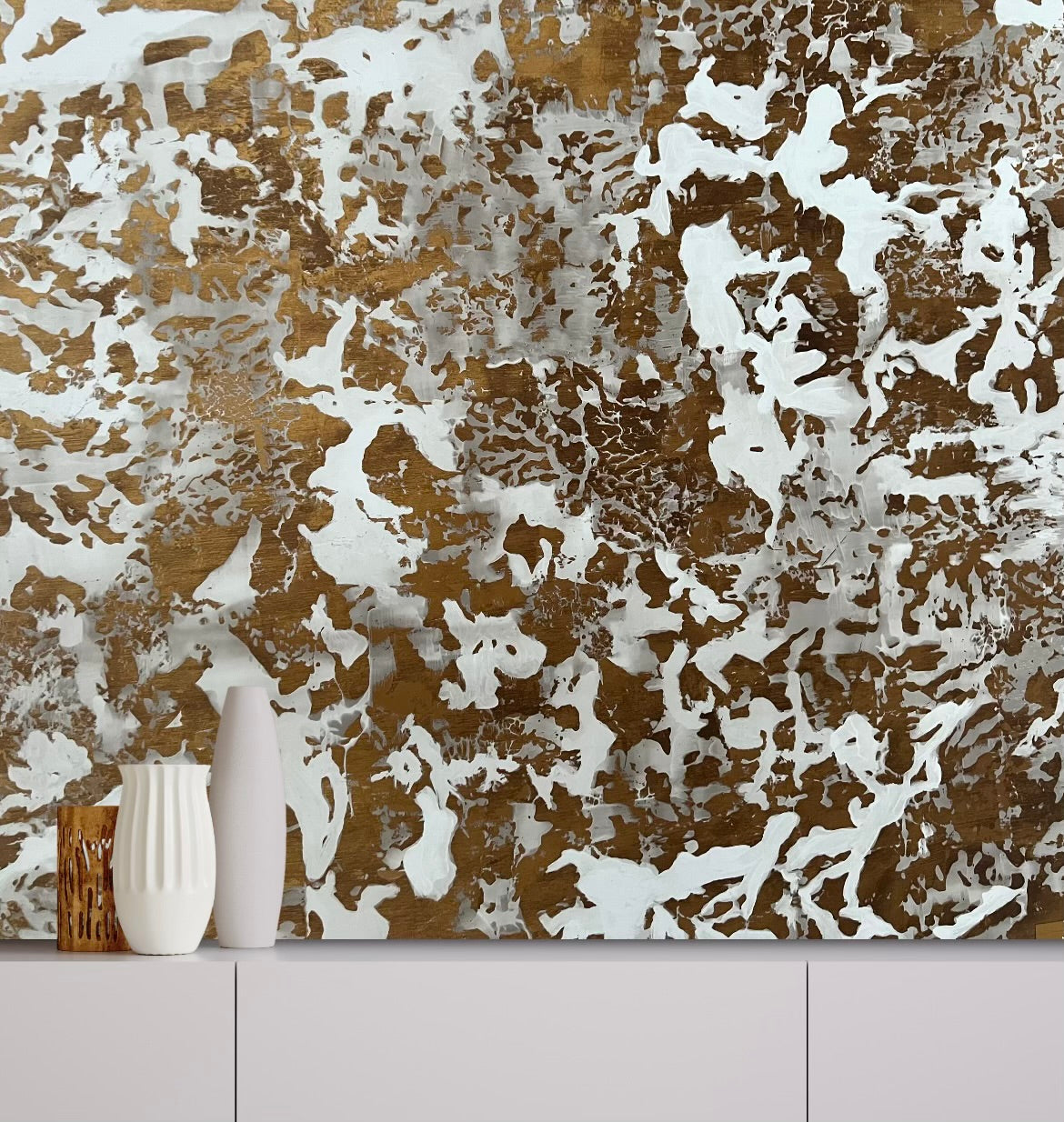 PATINA METALLICS WALLPAPER: Gold & Silver (2 Roll Pack)