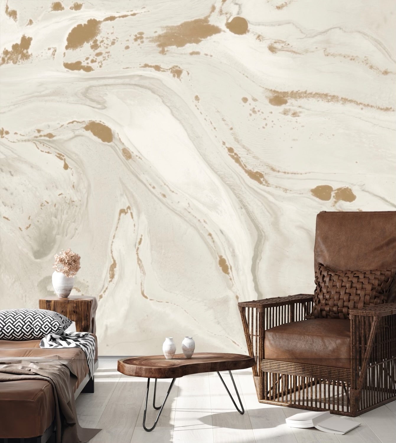 CALACATTA MURAL: Ivory