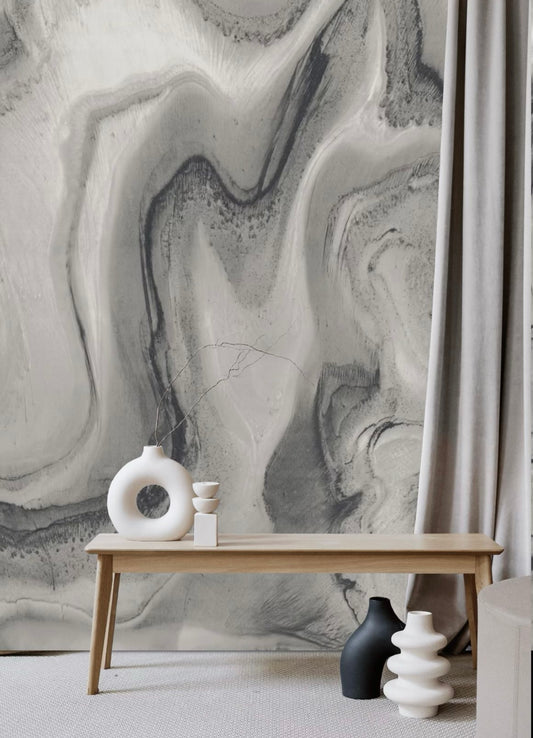 QUARTZ MURAL: Pewter