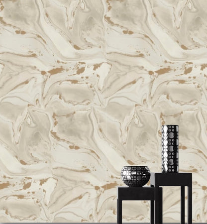 CALACATTA WALLPAPER: Ivory