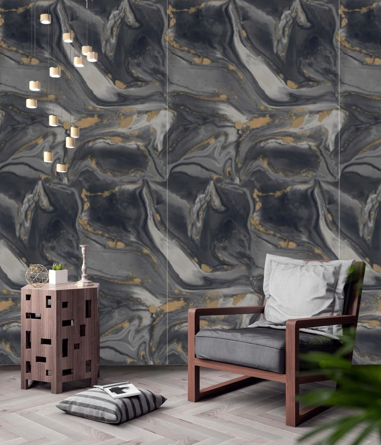 CALACATTA WALLPAPER: Noir